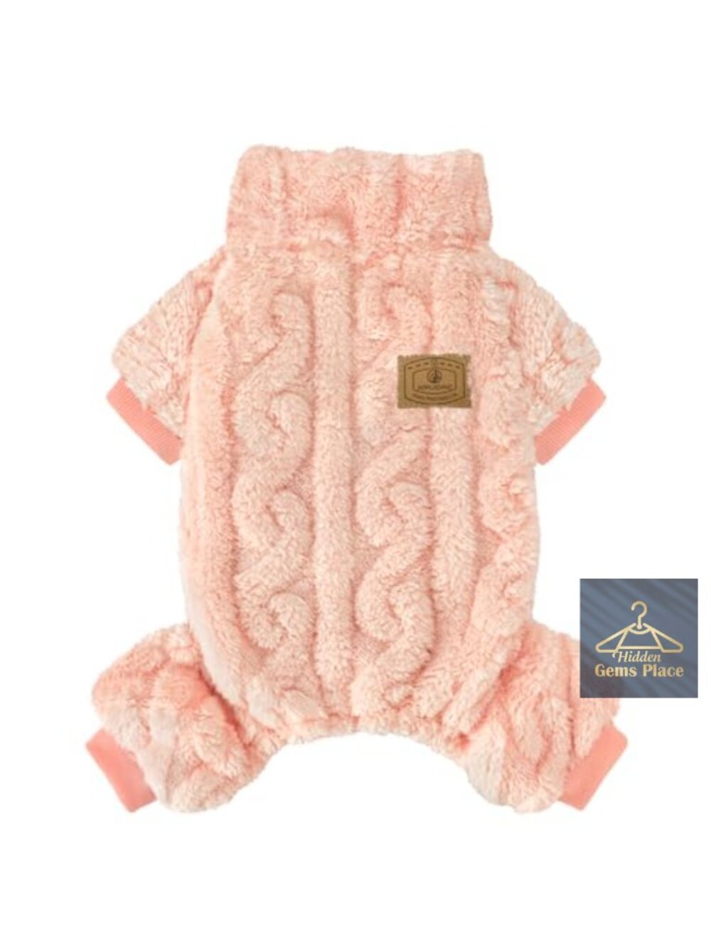 Fleece Dog Sweater Turtleneck Winter Pet Pajamas 4-Leg Small Dogs